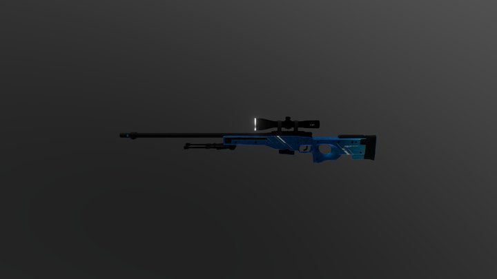 AWP \ Blue Steel 3D Model