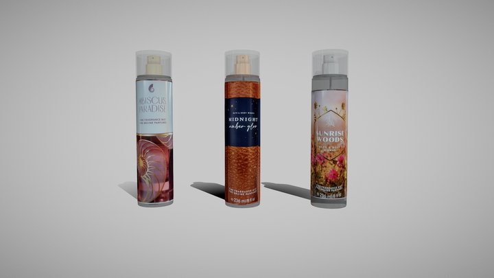 Bath & Body Works - 3 Fragrance Pack 3D Model