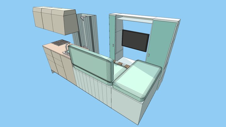 Van Layout Media Center Swb 3D Model