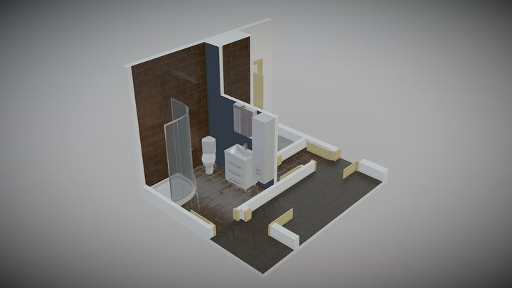 Bathroom Floorplan 3D Model
