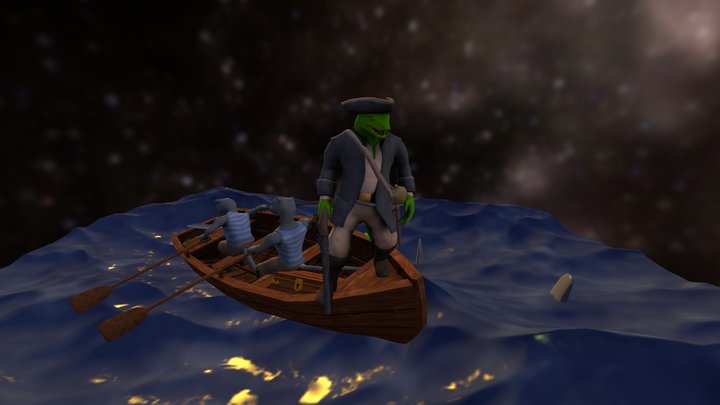Pirate Animals Final 3D Model