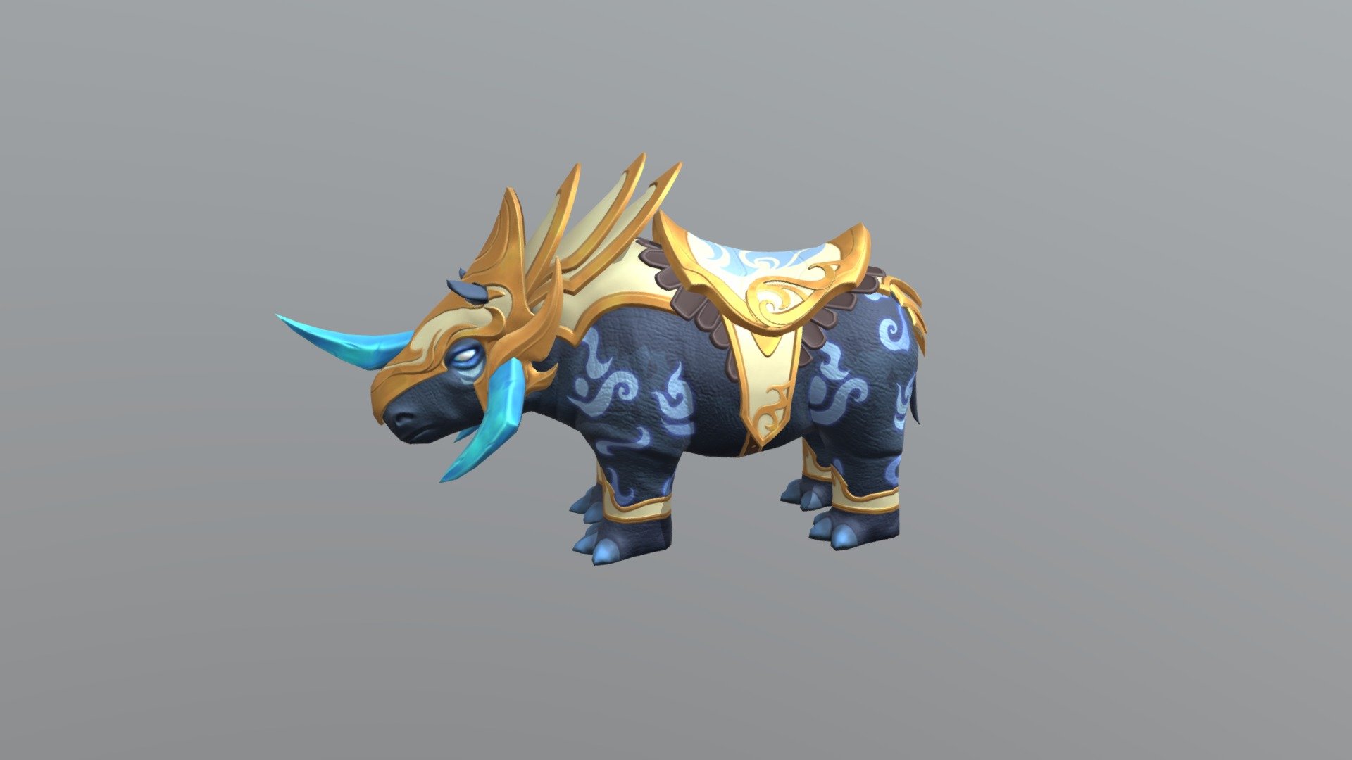Crystal Rhino - 3D model by Ny3ko (@ny3ko0212) [09a258f] - Sketchfab
