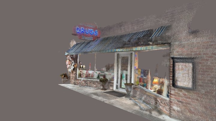 Pitt Street Pharmacy Rexall Drugs Neon Sign 3D Model