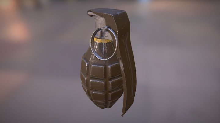 MkII Grenade 3D Model