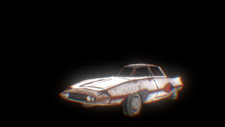 retro-futuristic-coupe (FIXED) virtual 3D Model