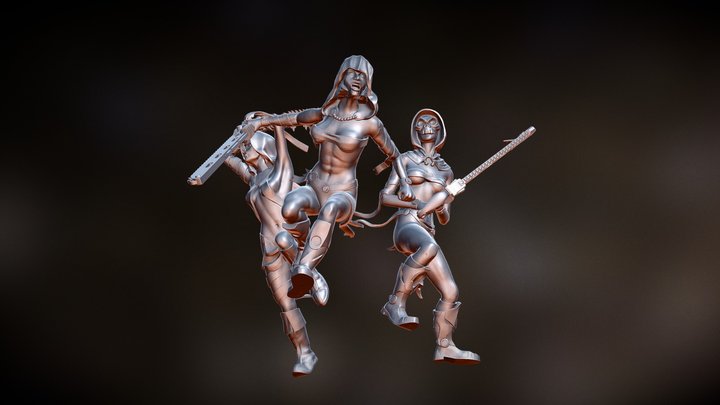 Repentor Nuns 3D Model