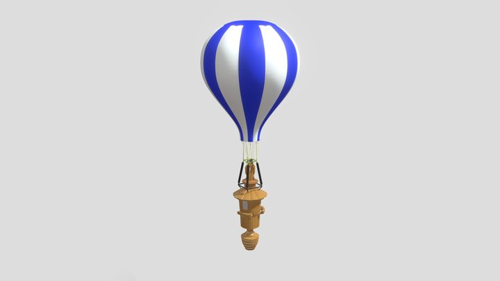Hot air balloon 3D Model