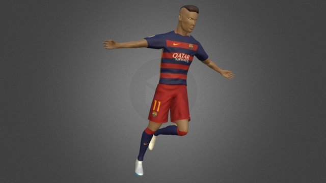 Neymar Jr 3D Model