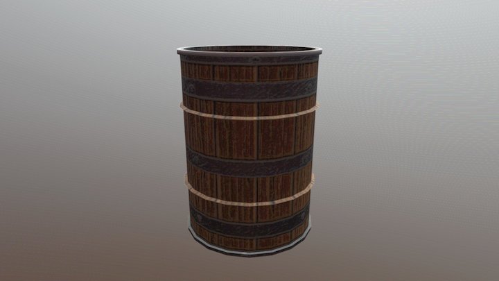 A1 - Open Barrel 3D Model