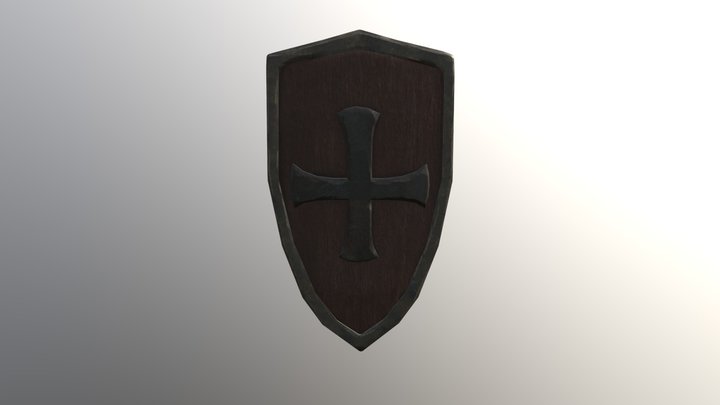 Tribute Room - Stylised Shield 02 3D Model