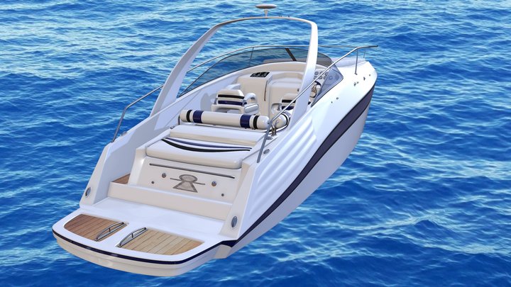 Small Yacht 3D Model