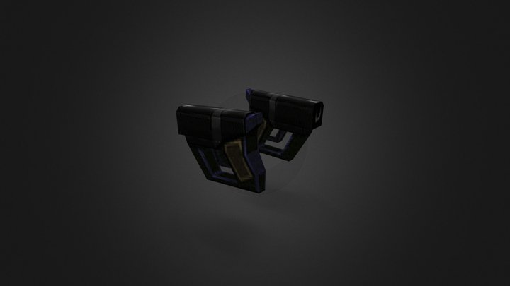 Burst Pistols 3D Model