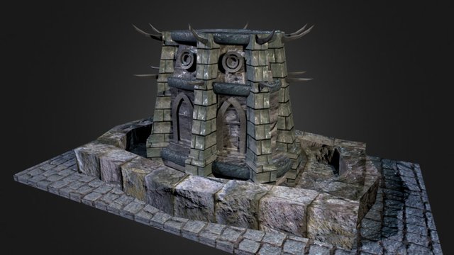 Village Fountain 3D Model