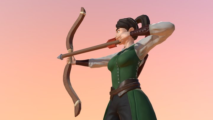 Ranger 3D (RPG miniature) 3D Model