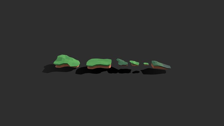 Low Poly Terrain Collection 3D Model