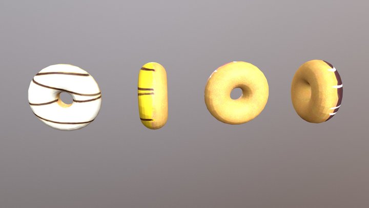 Quick Study: Donuts 3D Model
