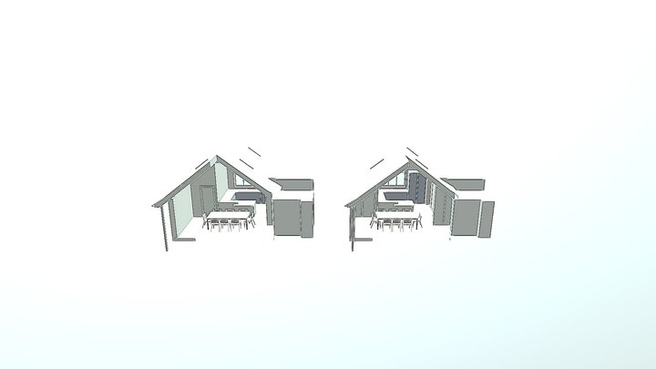 20220317 A Kitchen Interior 3D Model