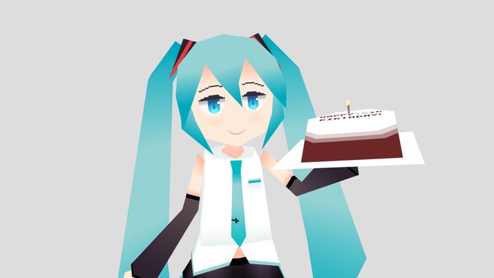 Hatsune Miku 3D Model