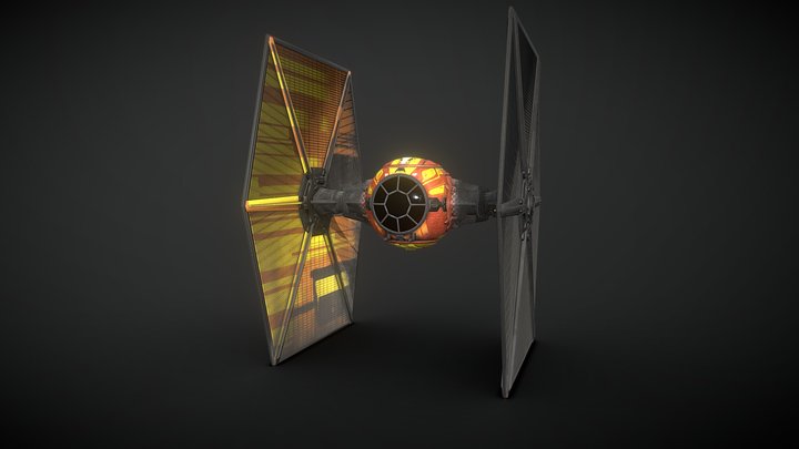 Star Wars - Sabines Custom Tie Fighter 3D Model