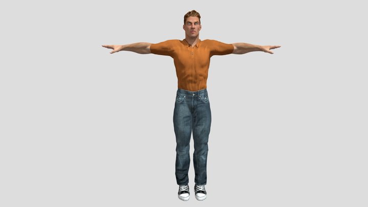 Male Character 3D Model