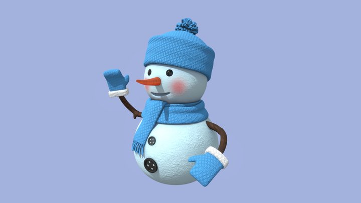 Snowman 3D Model