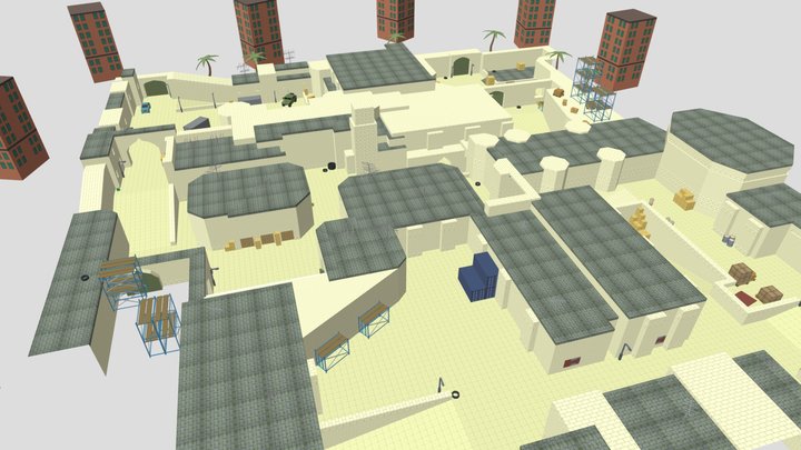 chicken gun fruzer - dust2 – Modello 3D gratuito STL