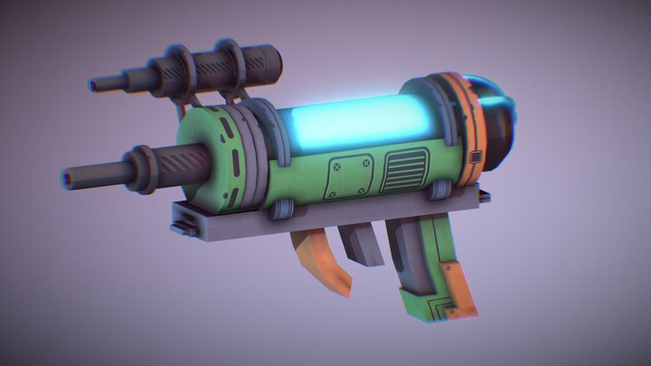 Lasergun 3D Model