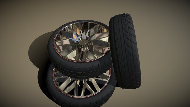 Audi R8 Wheel 3D Model