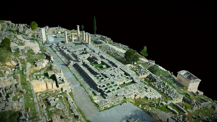 The Temple of Apollo at Delphi 3D Model