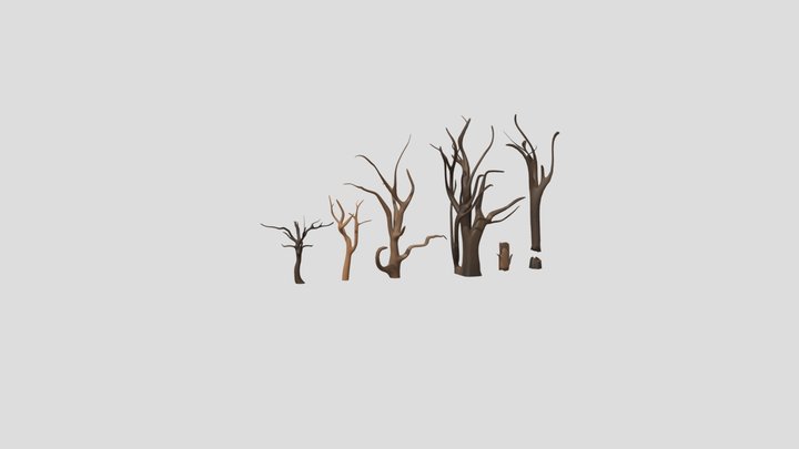 Trees No Leaves 3D Model