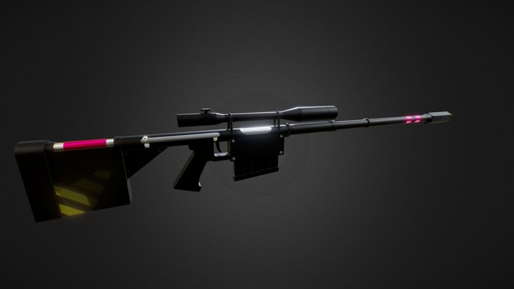 Yoko Littner's Sniper Rifle 3D Model