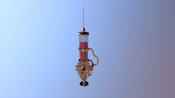 Seringe Steampunk 3D Model