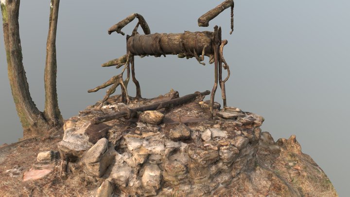 Small french artisan well 3D Model