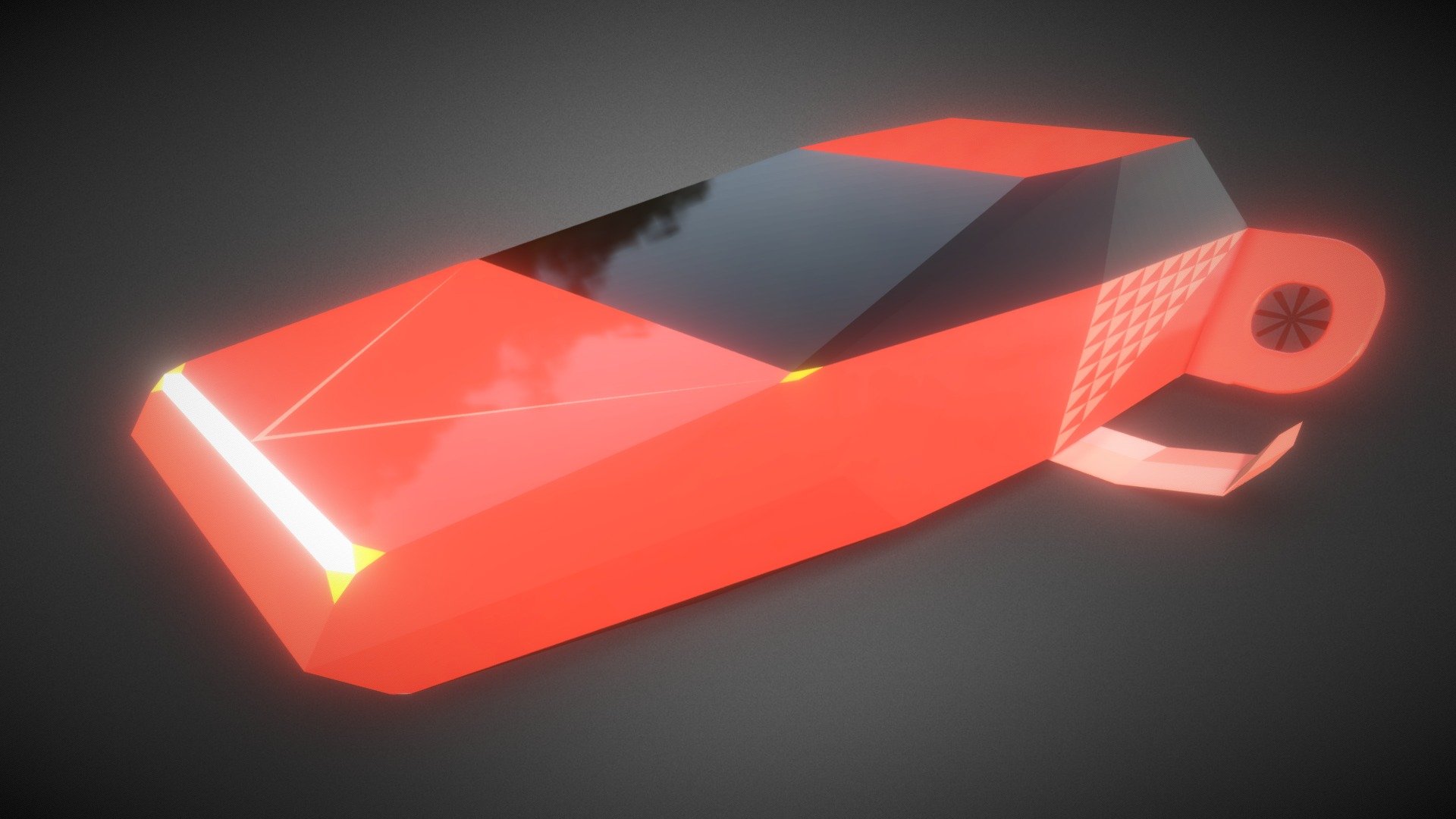 Flying Car #2 (Low-Poly)