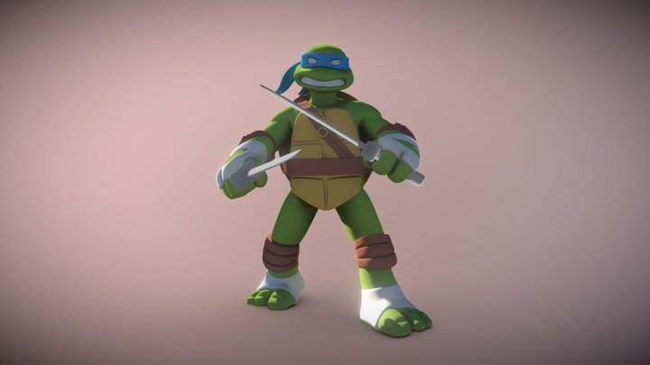 Ninja Turtles "Leonardo" Toy 3D Model