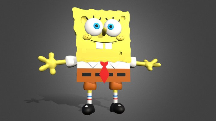Spongebob SquarePants from PepperToons (Me) 3D Model