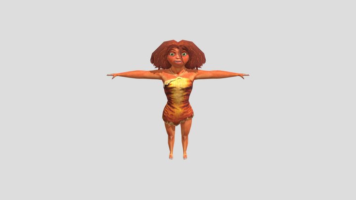 Wii - The Croods Prehistoric Party - Eep 3D Model