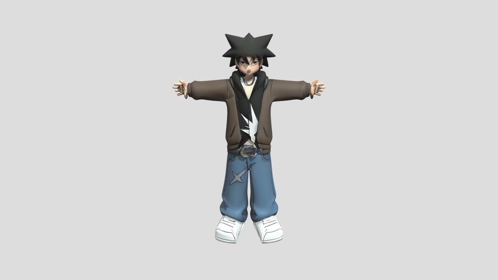 Anime-style male character