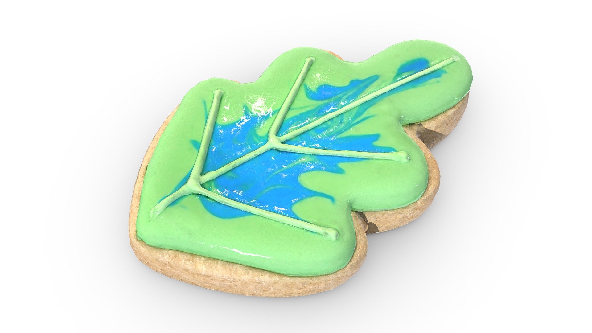 Oak Leaf Cookie (Game Ready / 2K PBR)