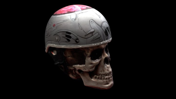 Airbrushing Helmet by RAF aka Rui Ferreira 3D Model