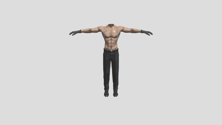 Buff_body full rig 3D Model