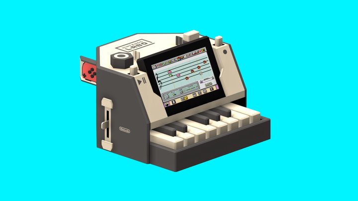 Nintendo Labo Piano 3D Model
