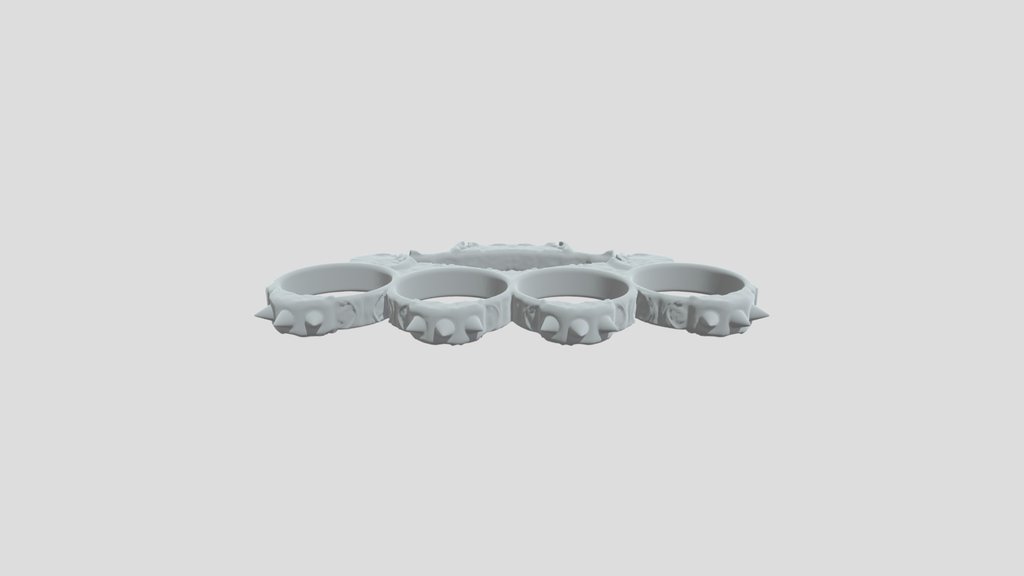 Silver Spiked Knuckles