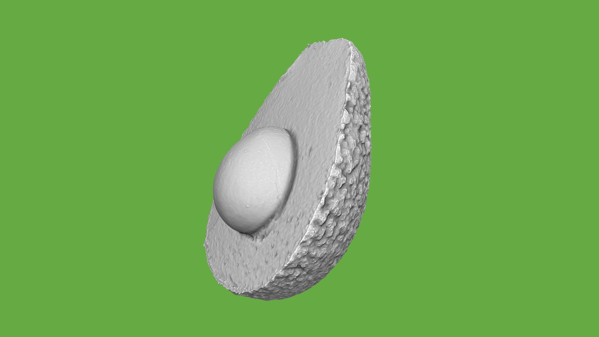 Avocado: 3D Print - Half With Core