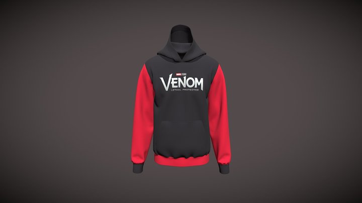 Heavy Blend Hood Design Venom 3D Model