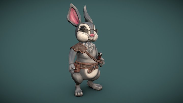 Rabbit Traveler 3D Model