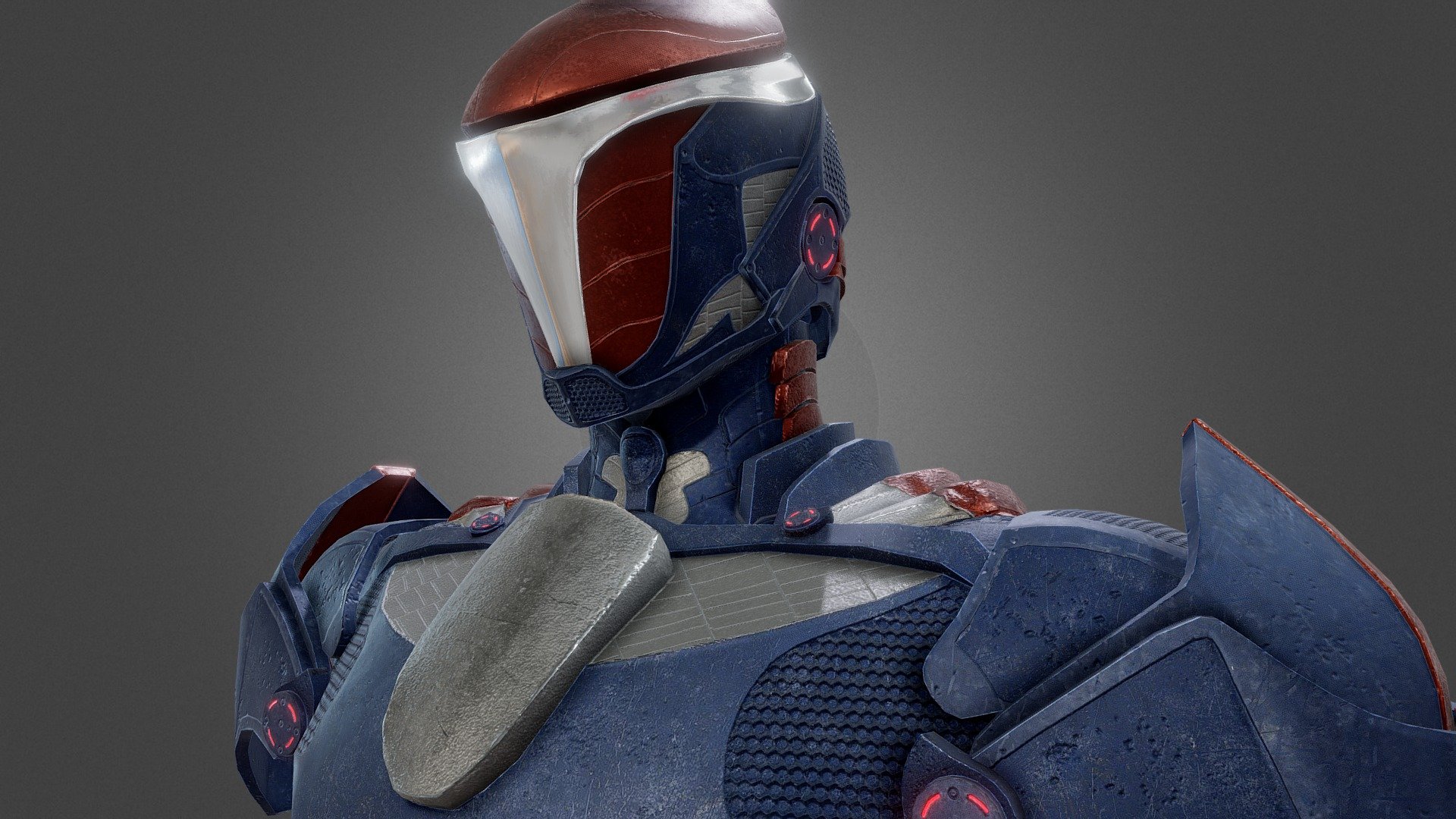 Sci Fi Armor - Bust