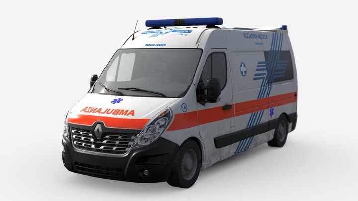 italian ambulance 3D Model