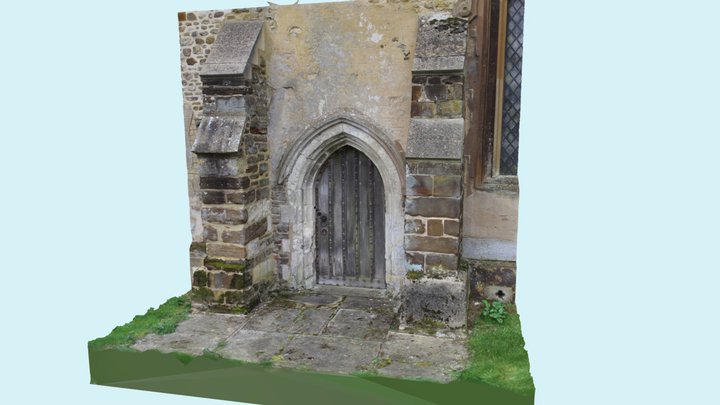 North Door Of Tingrith Church 3D Model