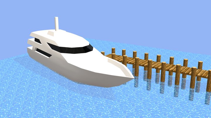 Private boat 3D Model